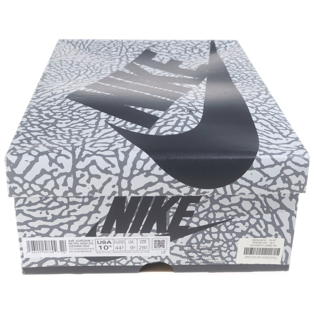 NIKE(ナイキ) AIR JORDAN 1 RETRO HIGH OG WHITE CEMENT ELEPHANT エアジョーダン1 ホワイトセメント サファリ ハイカットスニーカー グレーUS10.5/28.5cm DZ5485-052