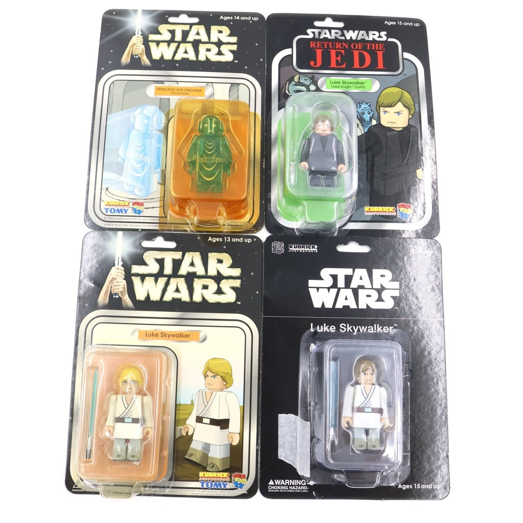 MEDICOM TOY(メディコムトイ) KUBRIC ×STAR WARS キューブリック スターウォーズ レイヤ ルーク スカイウォーカー フィギュア 4体セット
