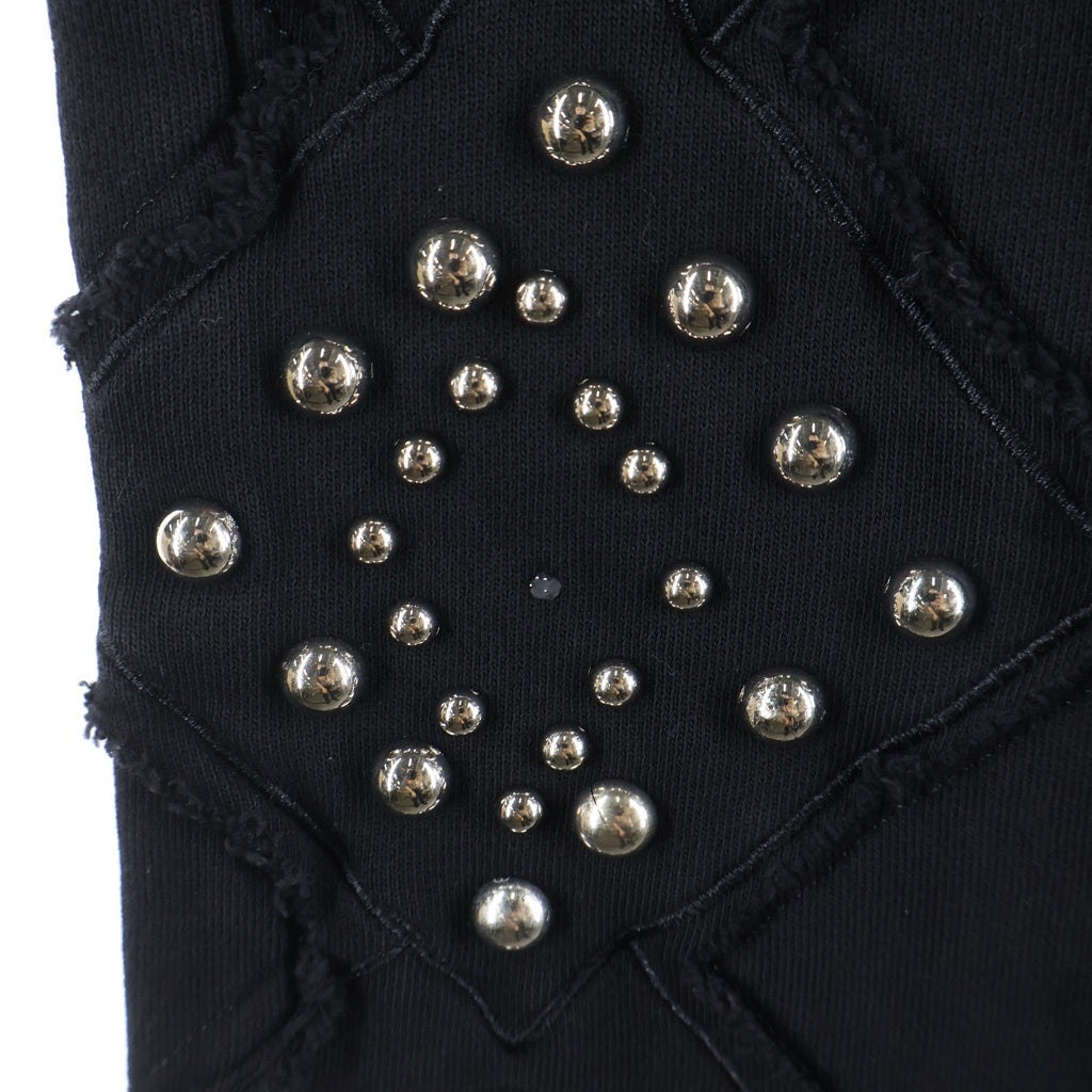 NO BRAND(ノーブランド) 【FIRST ROW ファーストロウ】 Stud Design Jogger Pants スタッズ デザイン ジョガー パンツ ブラック