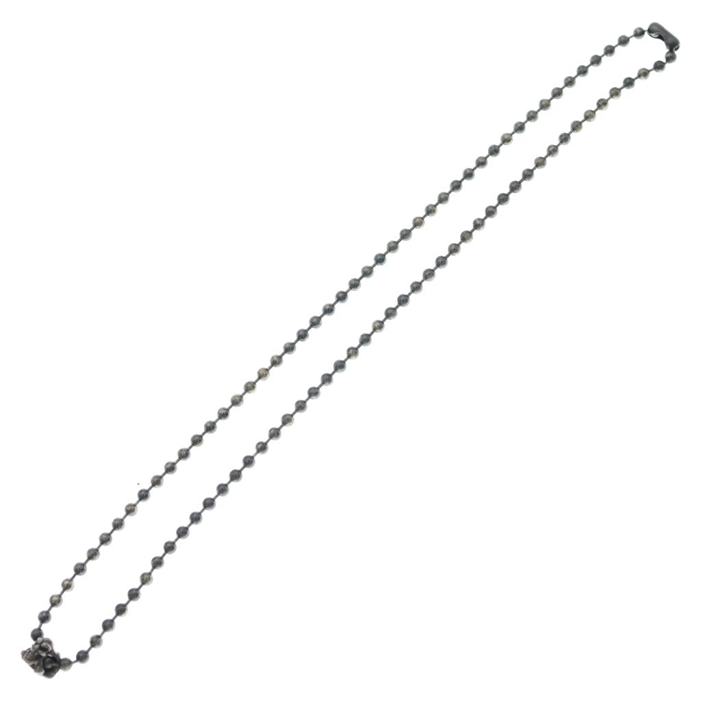 Bill Wall Leather/BWL(ビルウォールレザー) Ball Chain 4mm w Skull Crossbones スカルクロス ボールチェーン ネックレス シルバー