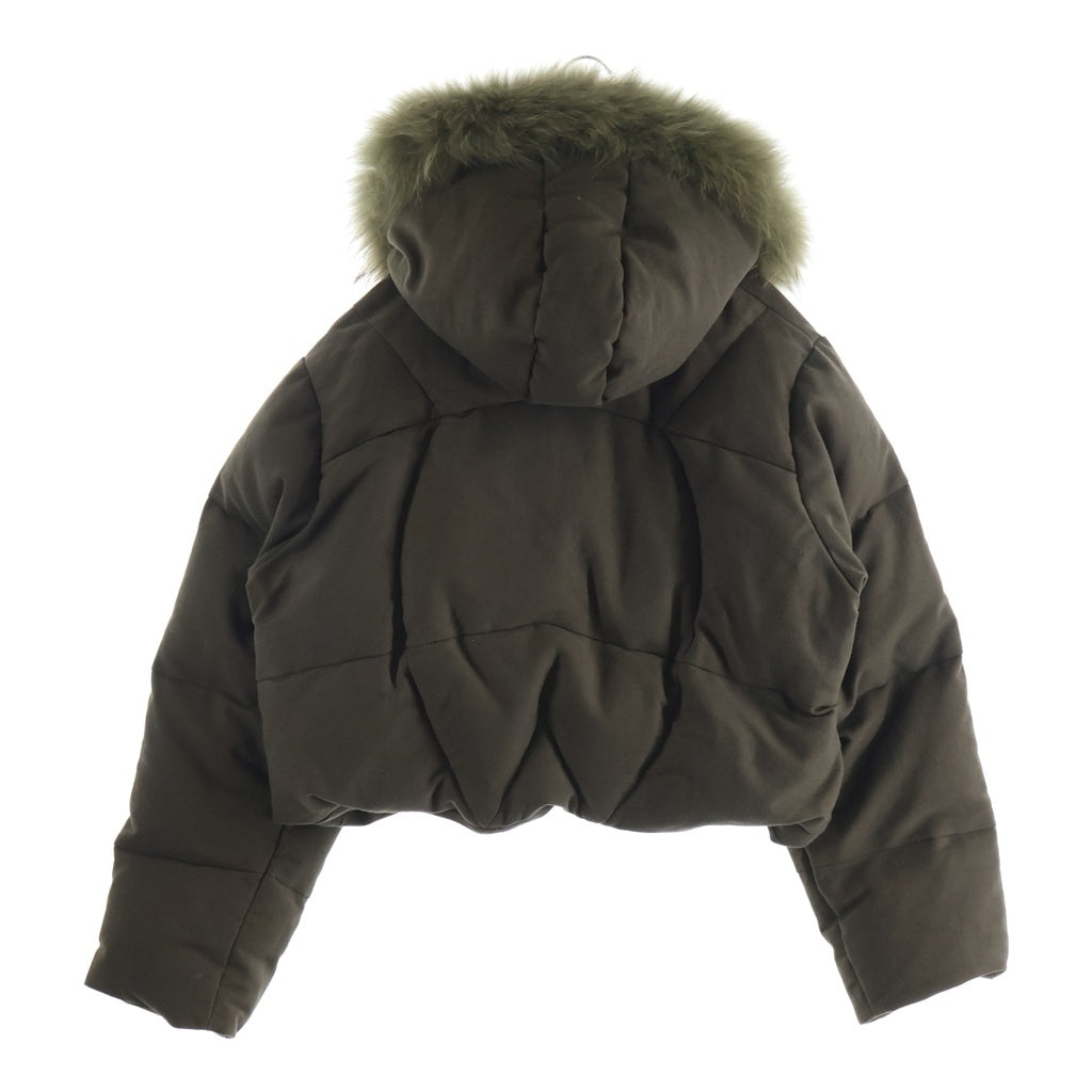 NO BRAND(ノーブランド) 【JUN/NAKAYAMA ジュンナカヤマ】SLIDE FUR DOWN JACKET スライド ファー ダウンジャケット ブラウン JN-FW25-022
