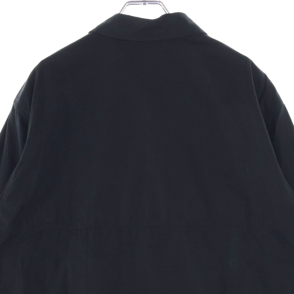 Yohji Yamamoto POUR HOMME(ヨウジヤマモト プールオム) フロントジッパーポケット ロング長袖シャツ ブラック HO-B16-514-2