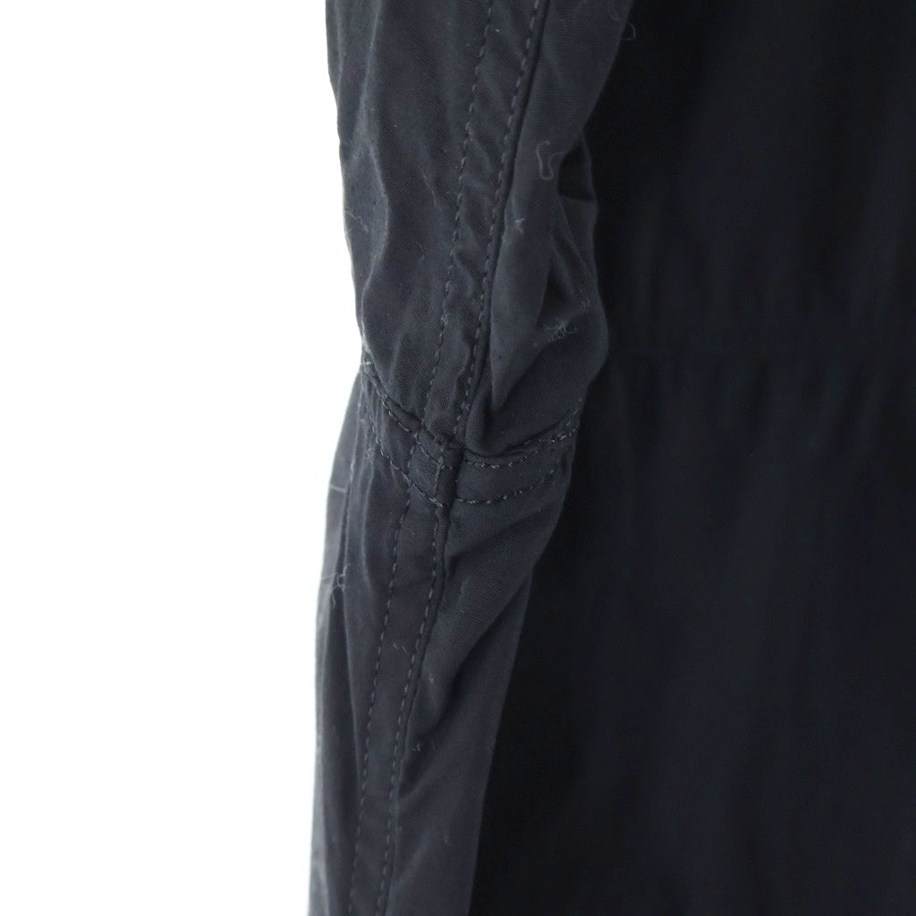 Yohji Yamamoto POUR HOMME(ヨウジヤマモト プールオム) フロントジッパーポケット ロング長袖シャツ ブラック HO-B16-514-2
