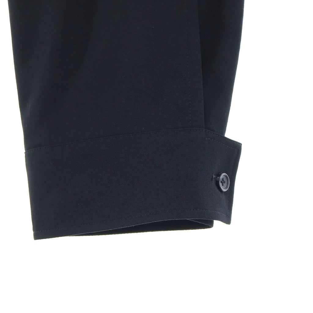 Yohji Yamamoto POUR HOMME(ヨウジヤマモト プールオム) WOOL GABARDINE BELTED HEM PANTS ウールギャバジン ベルテッド トラウザーズパンツ スラックス ブラック HP-P45-100