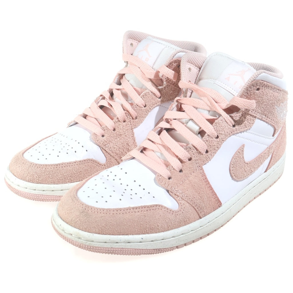 NIKE(ナイキ) AIR JORDAN 1 MID SE PASTEL PINK エアジョーダン1 ミッド パステルピンク ミッドカットスニーカー ピンク US8.5/26.5cm FN5215-161