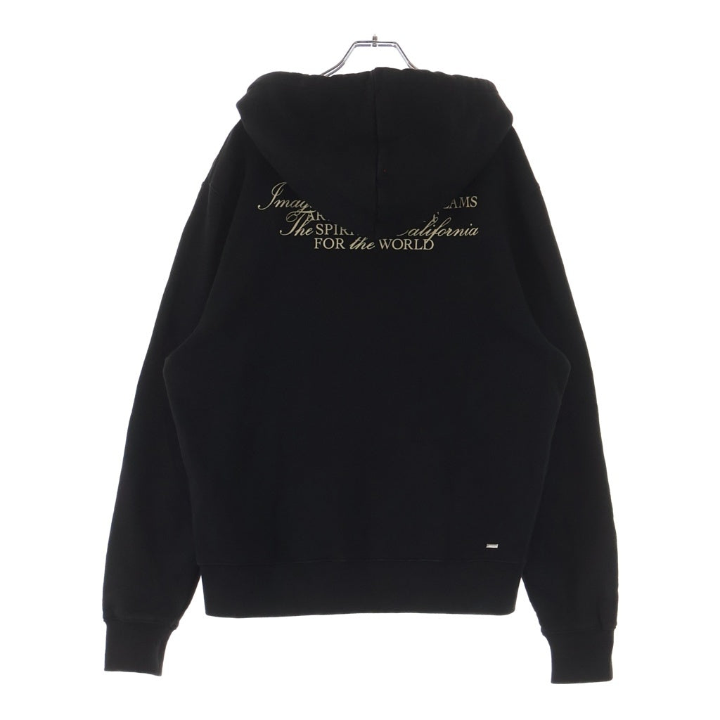 AMIRI(アミリ) Spirit Zip Parka スプリット ジップアップパーカー フーディー ブラック AMJYHD1118