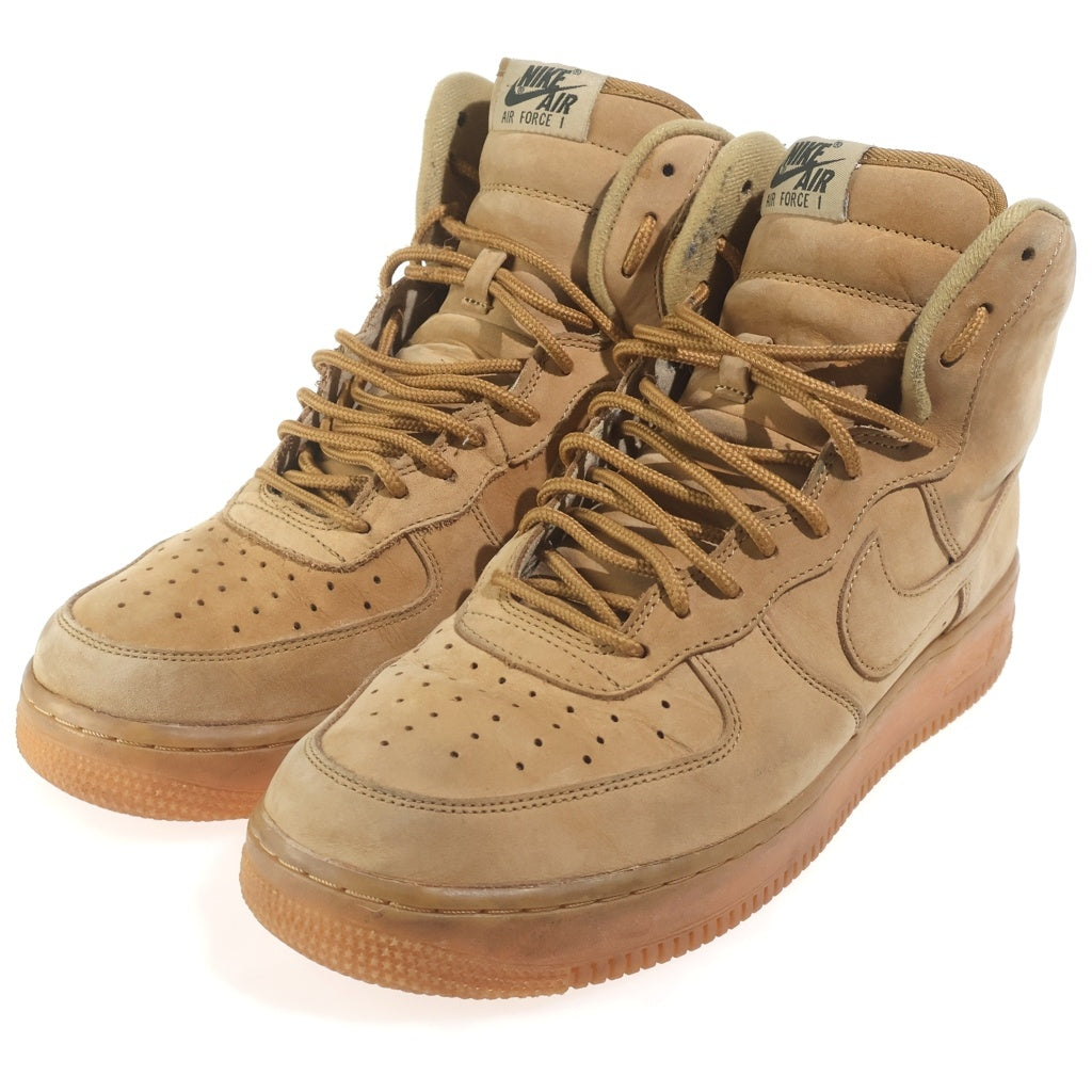 NIKE(ナイキ) AIR FORCE 1 HIGH Flax (2017) エアフォース1 ハイ フラックス ハイカットスニーカー ベージュ US10/28cm 882096-200