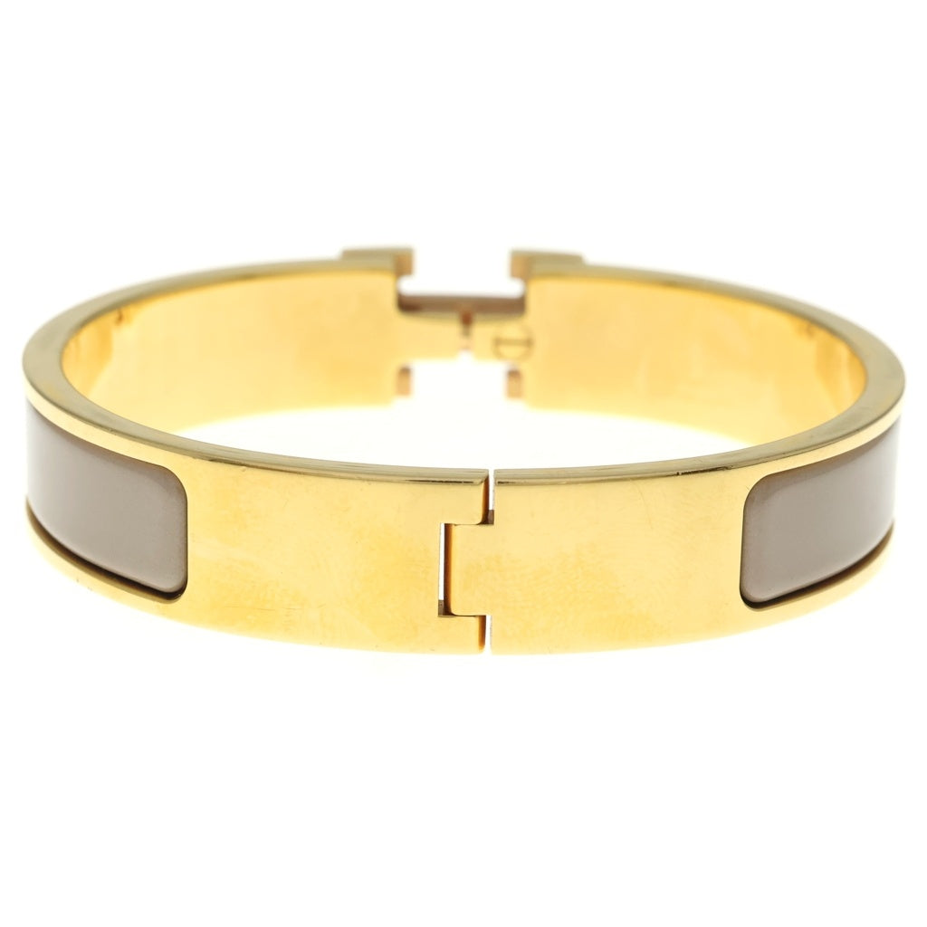 HERMES(エルメス) Click H Bracelet クリックHブレスレット ゴールド/ベージュ