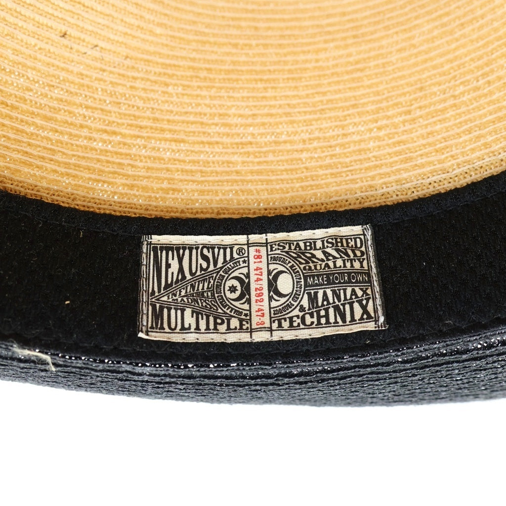 NEXUS7(ネクサスセブン) 2TONE STRAW HAT ツートーンストローハット ブラウン/ブラック MRS-NRS-G30 レディース