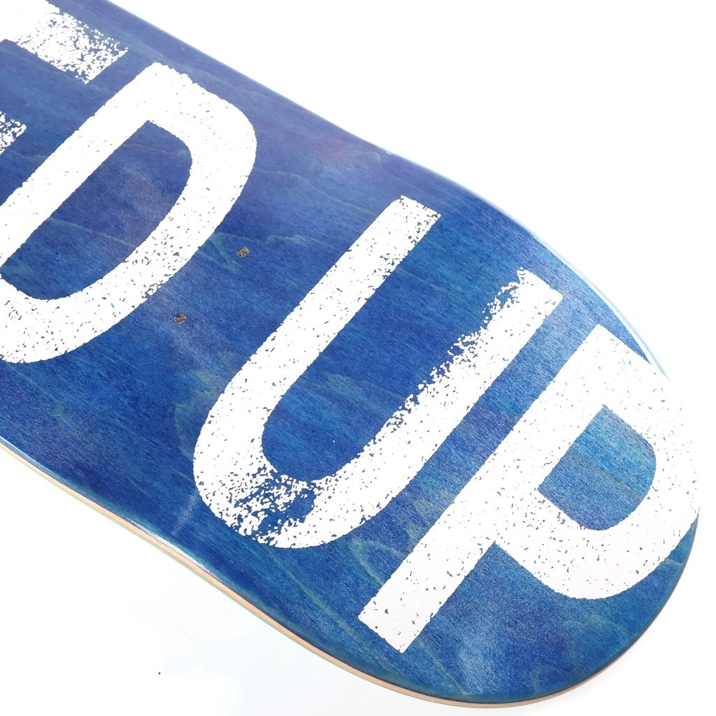 NO BRAND(ノーブランド) Dear Skating(ディアースケーティング) FUCKED UP ファックドアップ プリント スケートボード デッキ ブルー