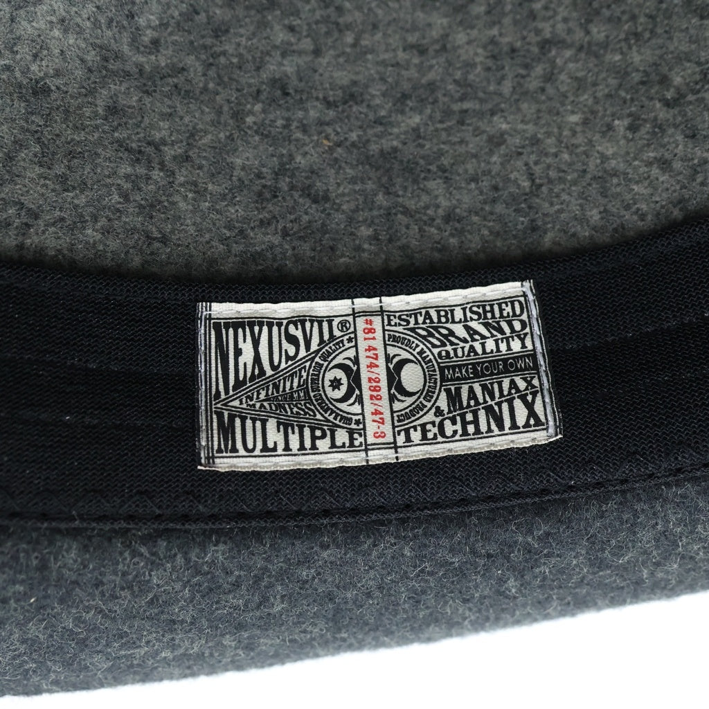 NEXUS7(ネクサスセブン) 2TONE WOOL HAT ツートーンウールハット グレー/ブラック 09AW-NXG-015