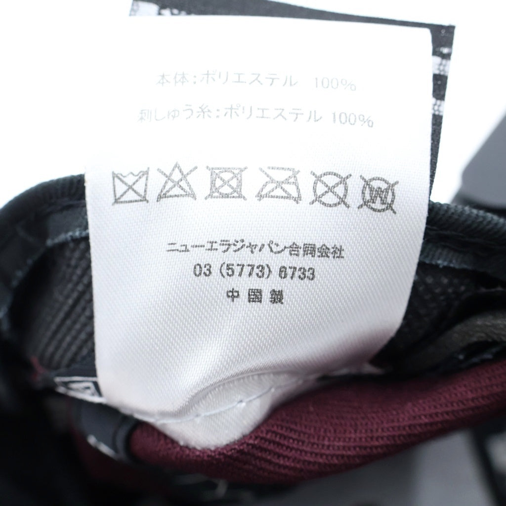F.C.R.B./F.C.Real Bristol/FCRB(エフシーアールビー/エフシーレアルブリストル) ×NEW ERA ニューエラ ロゴ刺繍 6パネル ベースボールキャップ バーガンディ