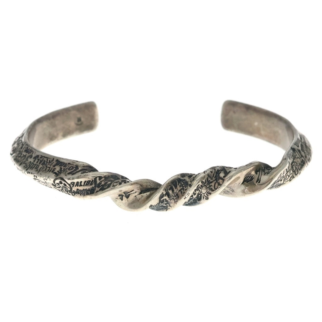 Bill Wall Leather/BWL(ビルウォールレザー) Graffiti Square Twist Bangle グラフィティ スクエア ツイスト バングル シルバー