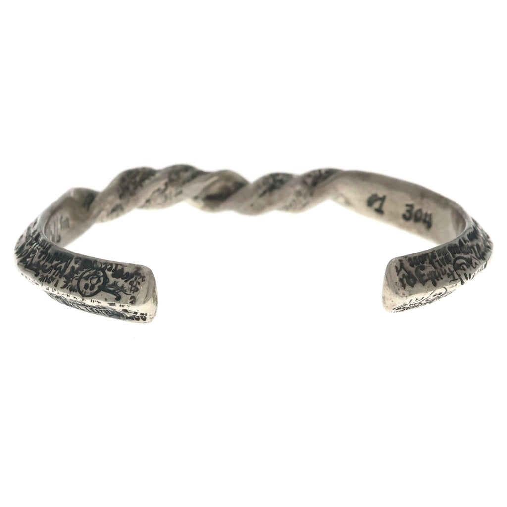 Bill Wall Leather/BWL(ビルウォールレザー) Graffiti Square Twist Bangle グラフィティ スクエア ツイスト バングル シルバー
