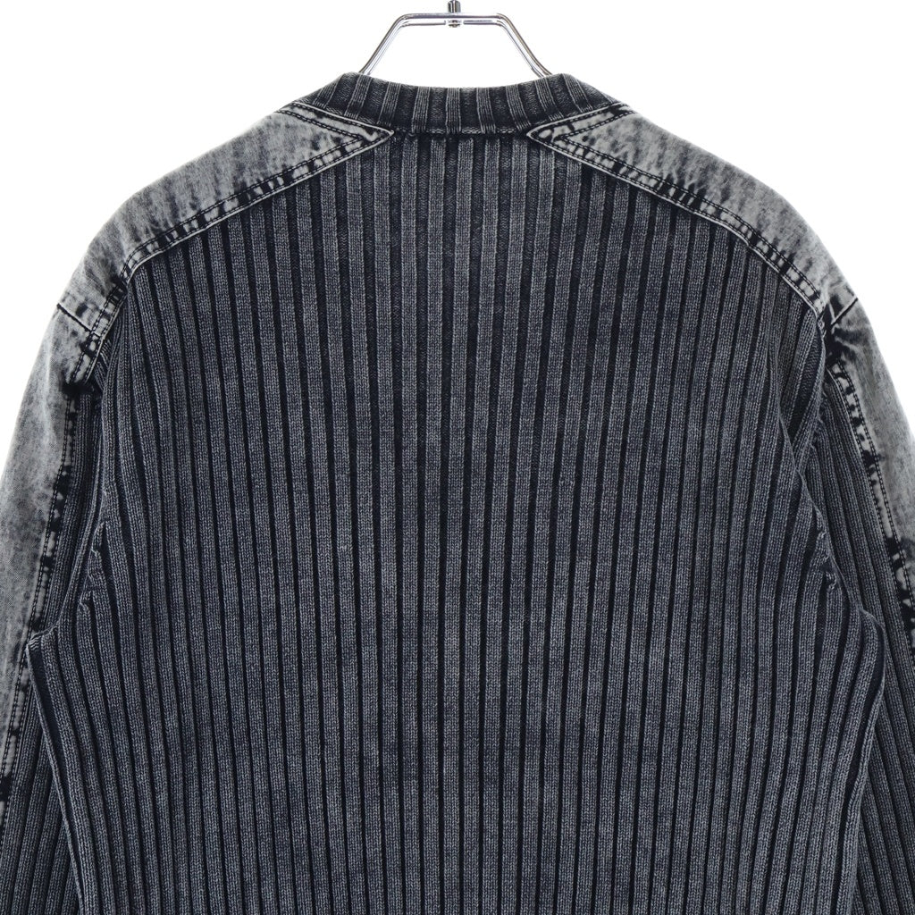 DIESEL(ディーゼル) 25SS K-MATTY ケーマッティ ジップアップ ニットカーディガン ブラック A17464 0QMAN