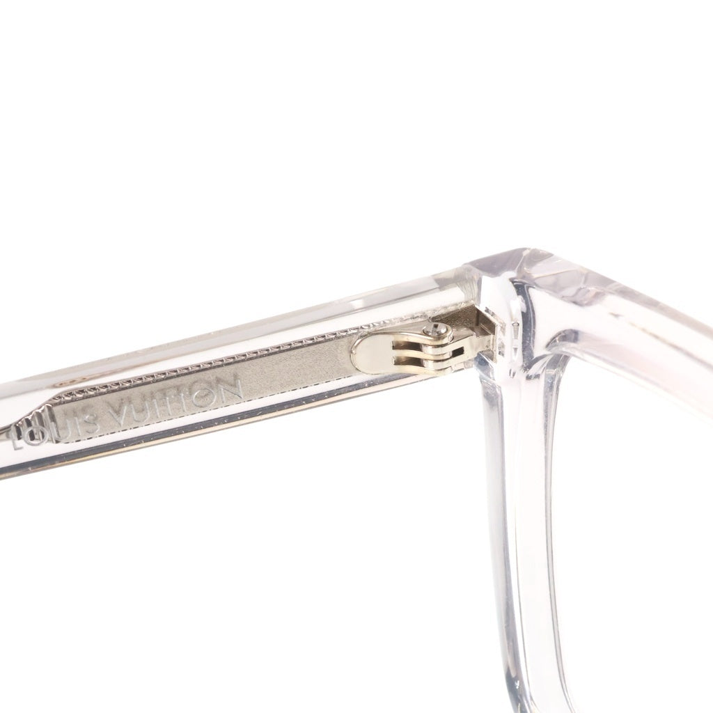 LOUIS VUITTON(ルイヴィトン) LV Bloom Square ブルーム サイドロゴ スクエア サングラス 眼鏡 ホワイト Z1809E
