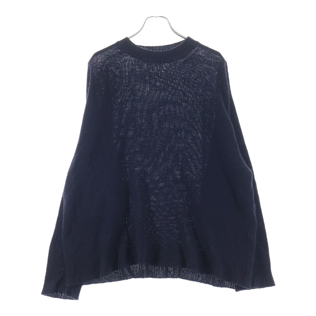 COMOLI(コモリ) 21AW カシミヤ クルーネック ニット セーター ネイビー U03-06008