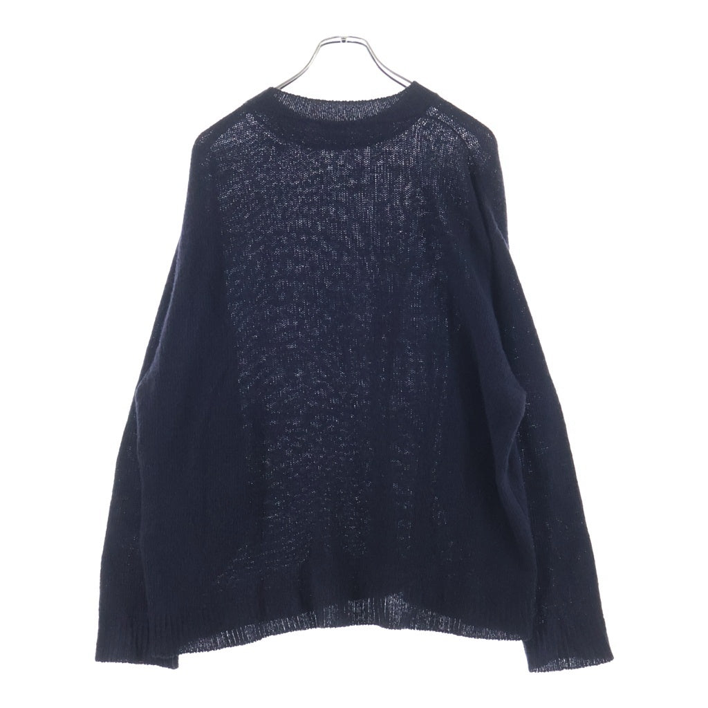COMOLI(コモリ) 21AW カシミヤ クルーネック ニット セーター ネイビー U03-06008