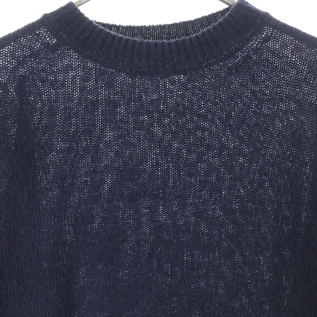 COMOLI(コモリ) 21AW カシミヤ クルーネック ニット セーター ネイビー U03-06008
