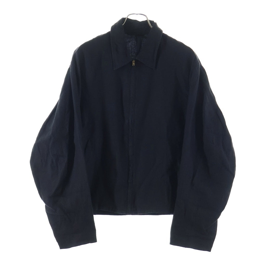 COMOLI(コモリ) 24SS CANAPA ZIP SHORT JACKET カナパ ジップアップ ショート丈 ジャケット ブラック Z01-01007