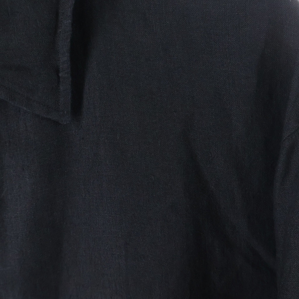 COMOLI(コモリ) 24SS CANAPA ZIP SHORT JACKET カナパ ジップアップ ショート丈 ジャケット ブラック Z01-01007