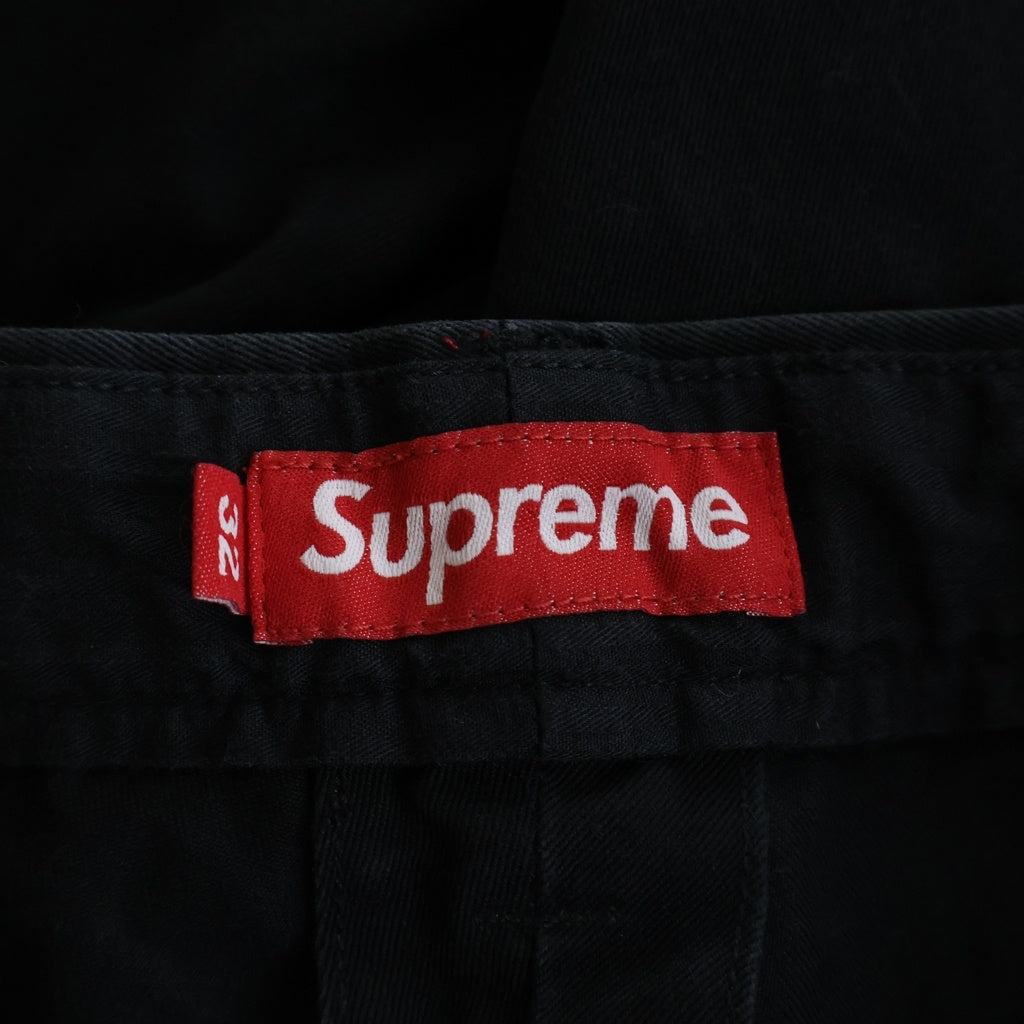 SUPREME(シュプリーム) 26SS Chino Pant ロゴ刺繍 ワーク チノパンツ ブラック