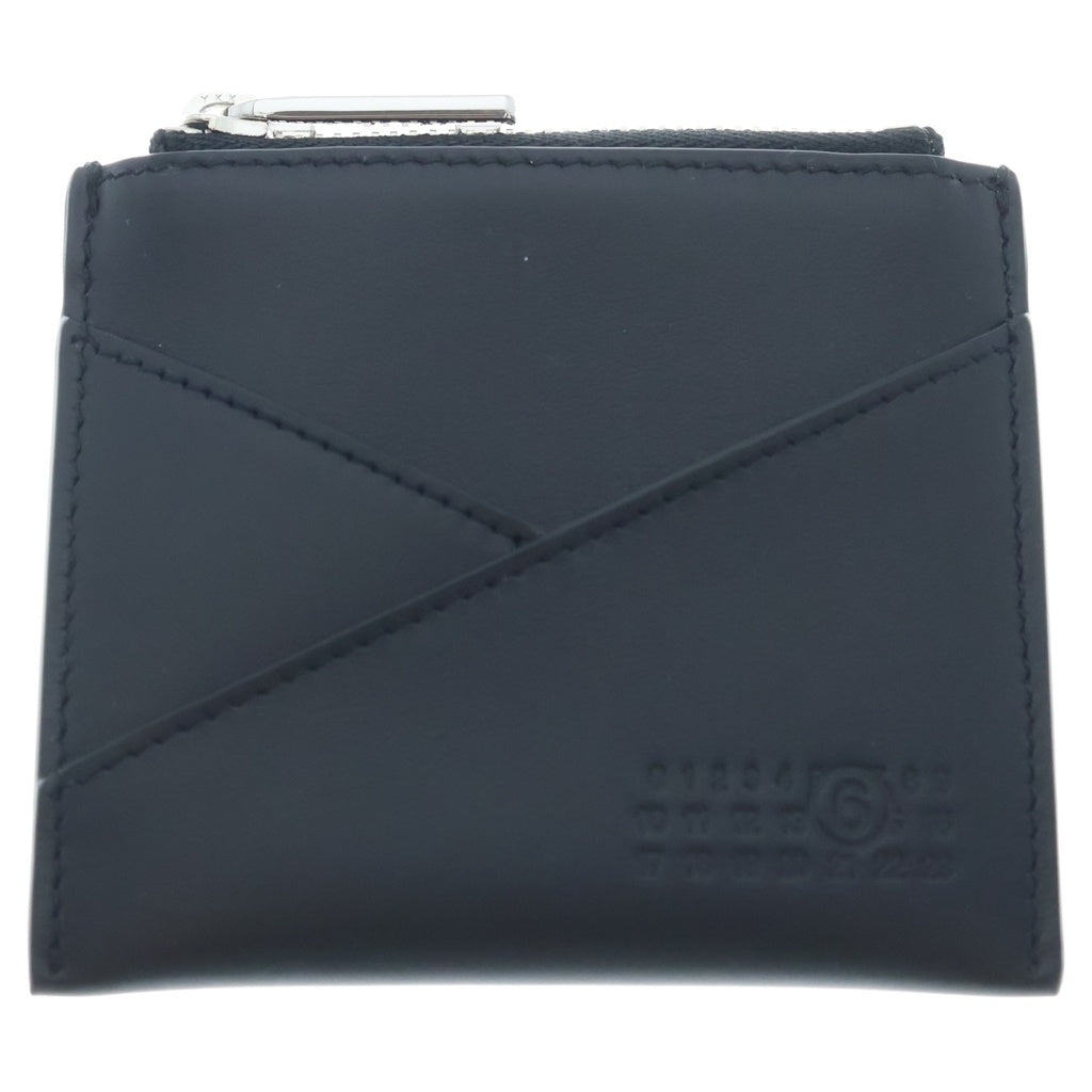 MM6 Maison Margiela(エムエムシックスメゾンマルジェラ) JAPANESE 6 SLG ZIP CARDHOLDER ジャパニーズ6 ロゴ刻印 ジップ カードホルダー ケース ブラック SA6UI0015