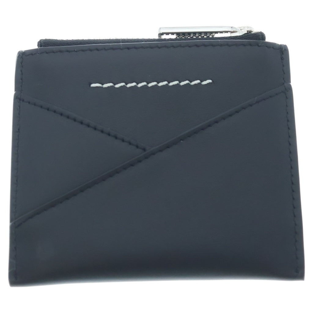 MM6 Maison Margiela(エムエムシックスメゾンマルジェラ) JAPANESE 6 SLG ZIP CARDHOLDER ジャパニーズ6 ロゴ刻印 ジップ カードホルダー ケース ブラック SA6UI0015