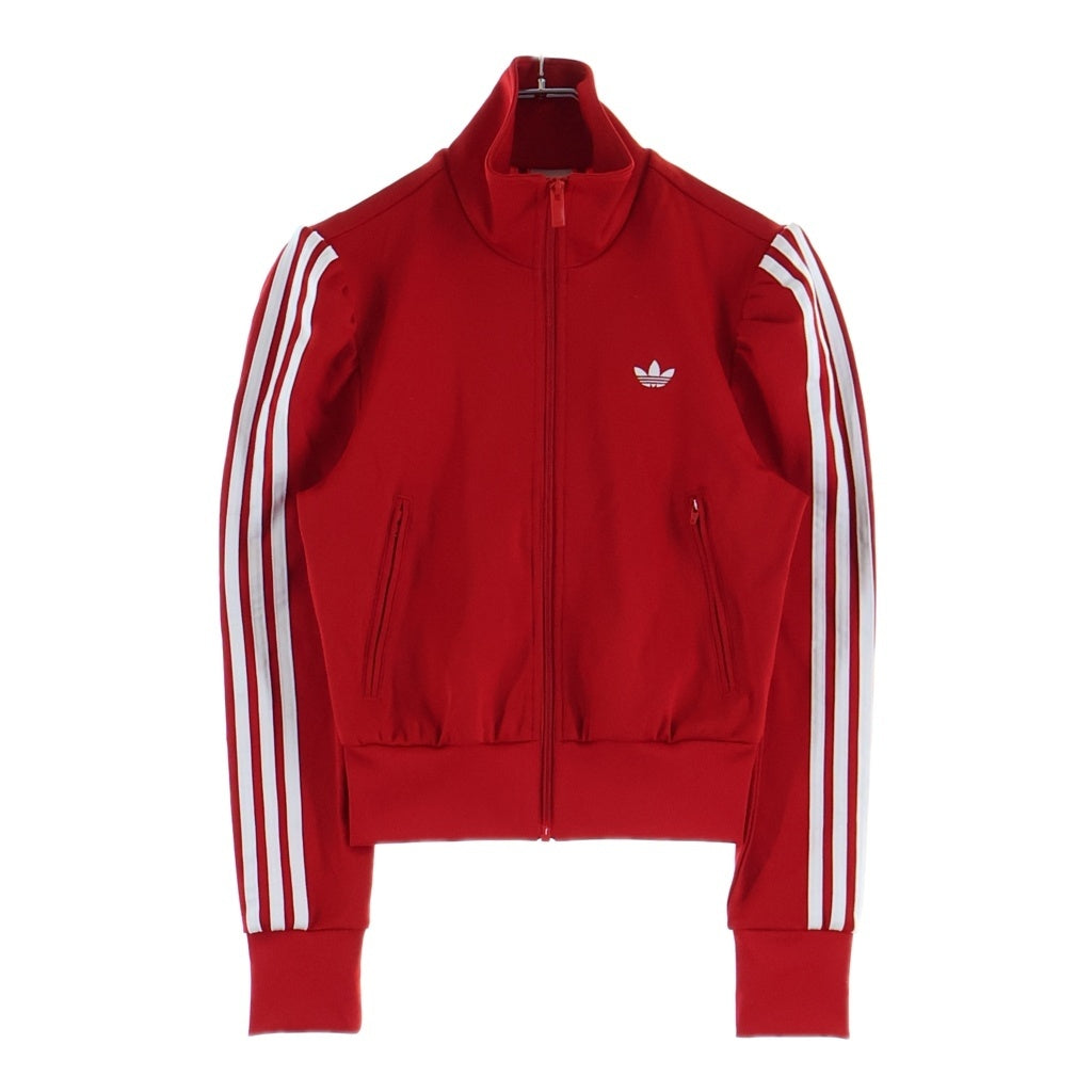 adidas(アディダス) Elevated Sleeve FB Track Top エレベーテッド ジップアップ トラックジャケット レッド レディース