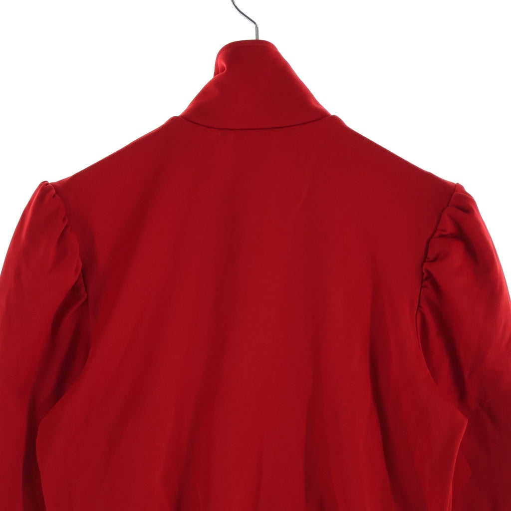 adidas(アディダス) Elevated Sleeve FB Track Top エレベーテッド ジップアップ トラックジャケット レッド レディース