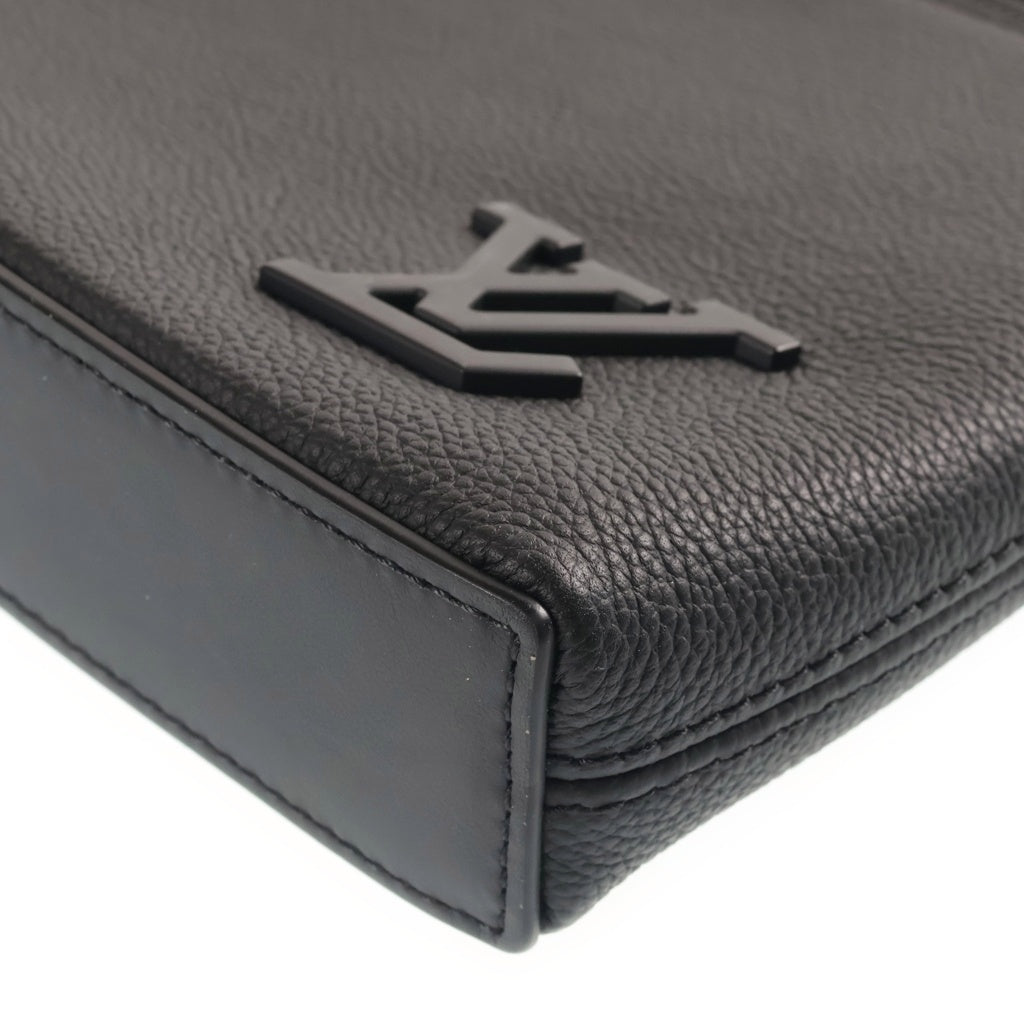LOUIS VUITTON(ルイヴィトン) LVアエログラム テイクオフ ポーチ ポシェット バッグ ブラック M69837
