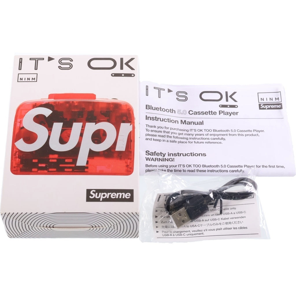 SUPREME(シュプリーム) 22SS ×NINM Lab IT'S OK Cassette Player ニンム・ラボ イッツオーケー カセットプレイヤー レッド