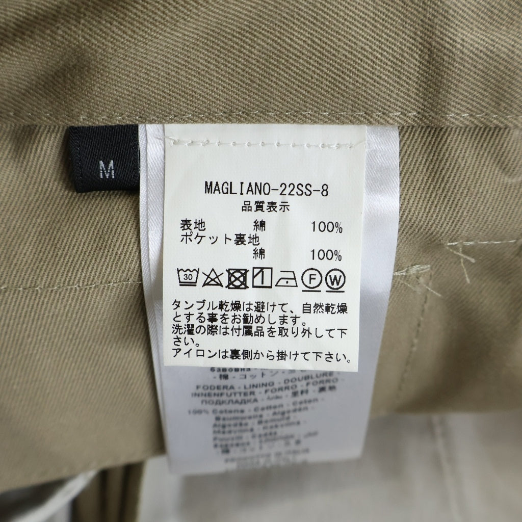 MAGLIANO(マリアーノ) 22SS 2タック ショーツ ハーフパンツ ベージュ MAGLIANOー22SSー8