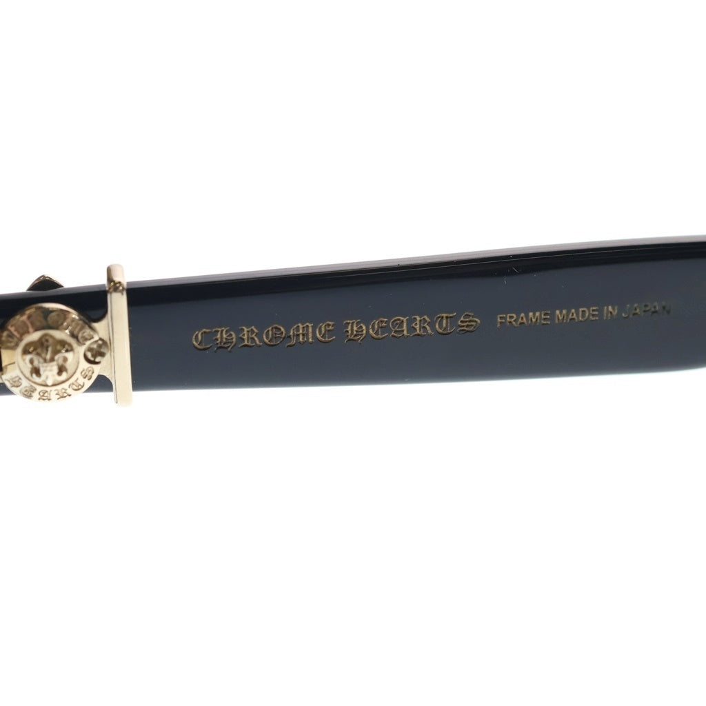 CHROME HEARTS(クロムハーツ) GITTIN ANY A BSフレアテンプル ウェリントン サングラス 眼鏡 アイウェア ブラック/ゴールド