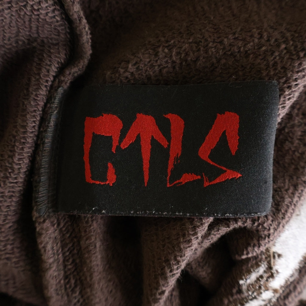 cvtvlist(カタリスト) ロゴ刺繍 サルエルスウェットパンツ ブラウン 2101110401
