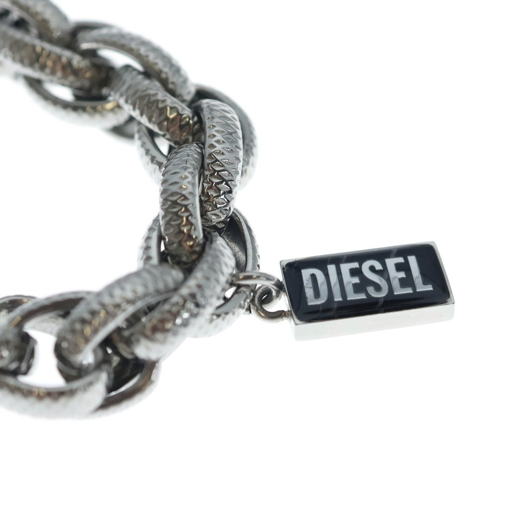 DIESEL(ディーゼル) ステンレススチール ロープブレスレット シルバー DX1514040 レディース