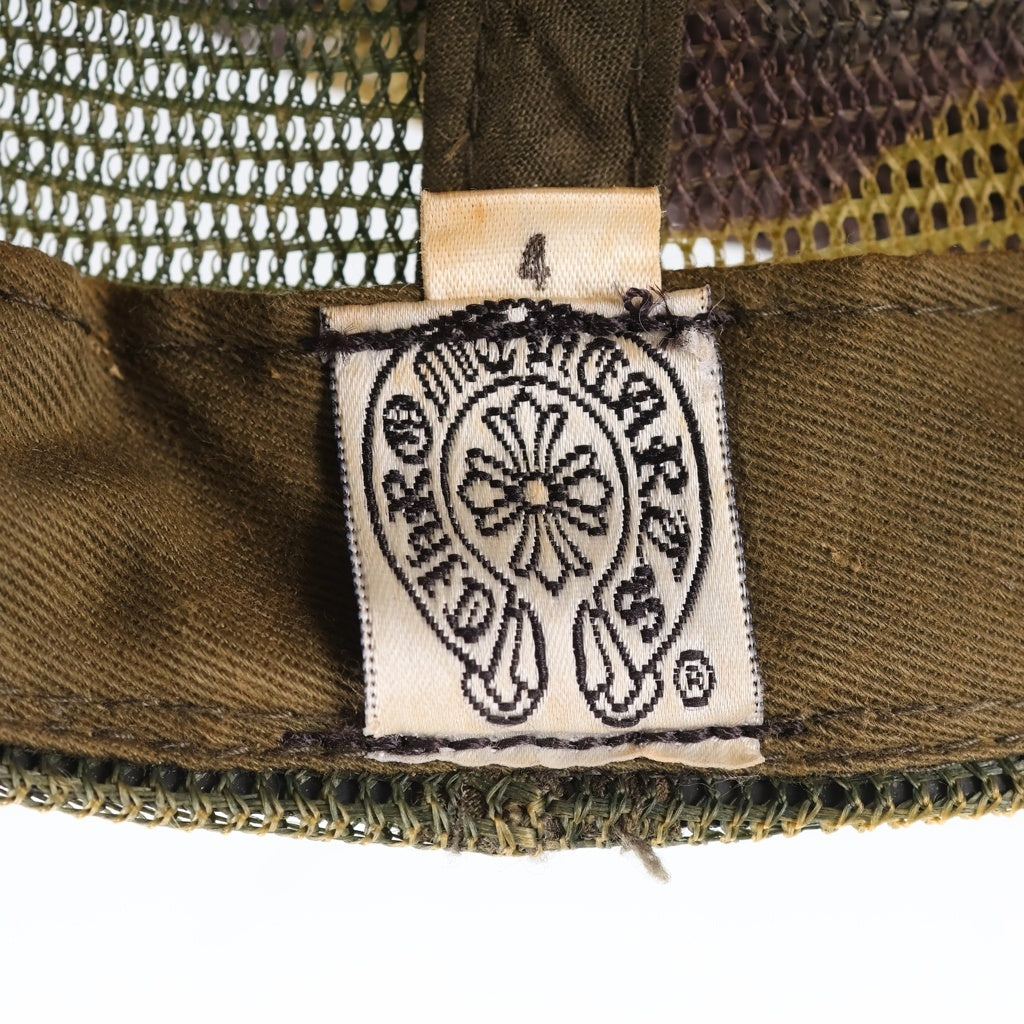 CHROME HEARTS(クロムハーツ) OLD TRUCKER CAP オールドトラッカーキャップ CHパッチクロスボール付カモフラメッシュ帽子 カーキ