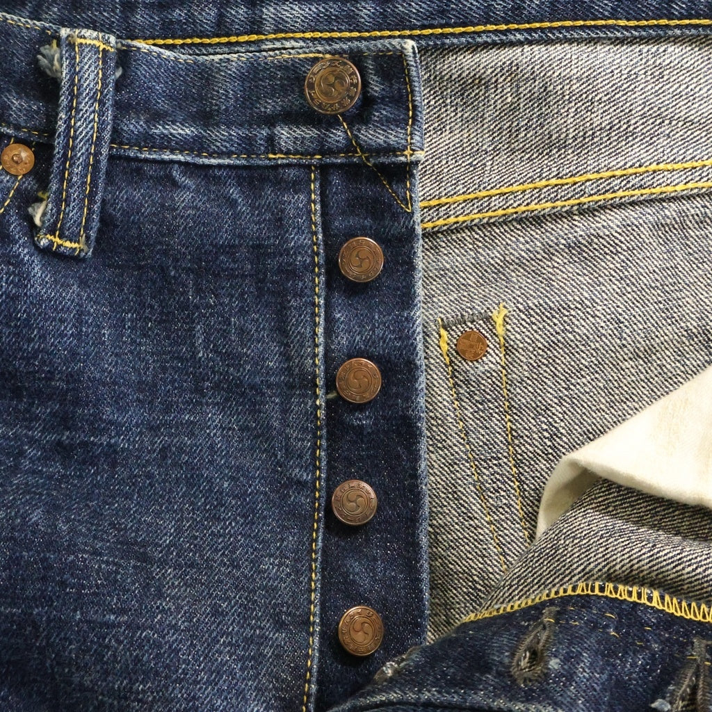 SAMURAI JEANS(サムライジーンズ) Lot08-196 ボタンフライ レギュラーストレート デニムパンツ インディゴ