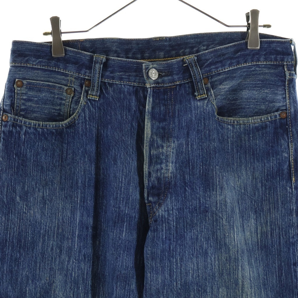 SUGAR CANE(シュガーケーン) ALOHA DENIM ボタンフライ レギュラーストレート デニムパンツ インディゴ