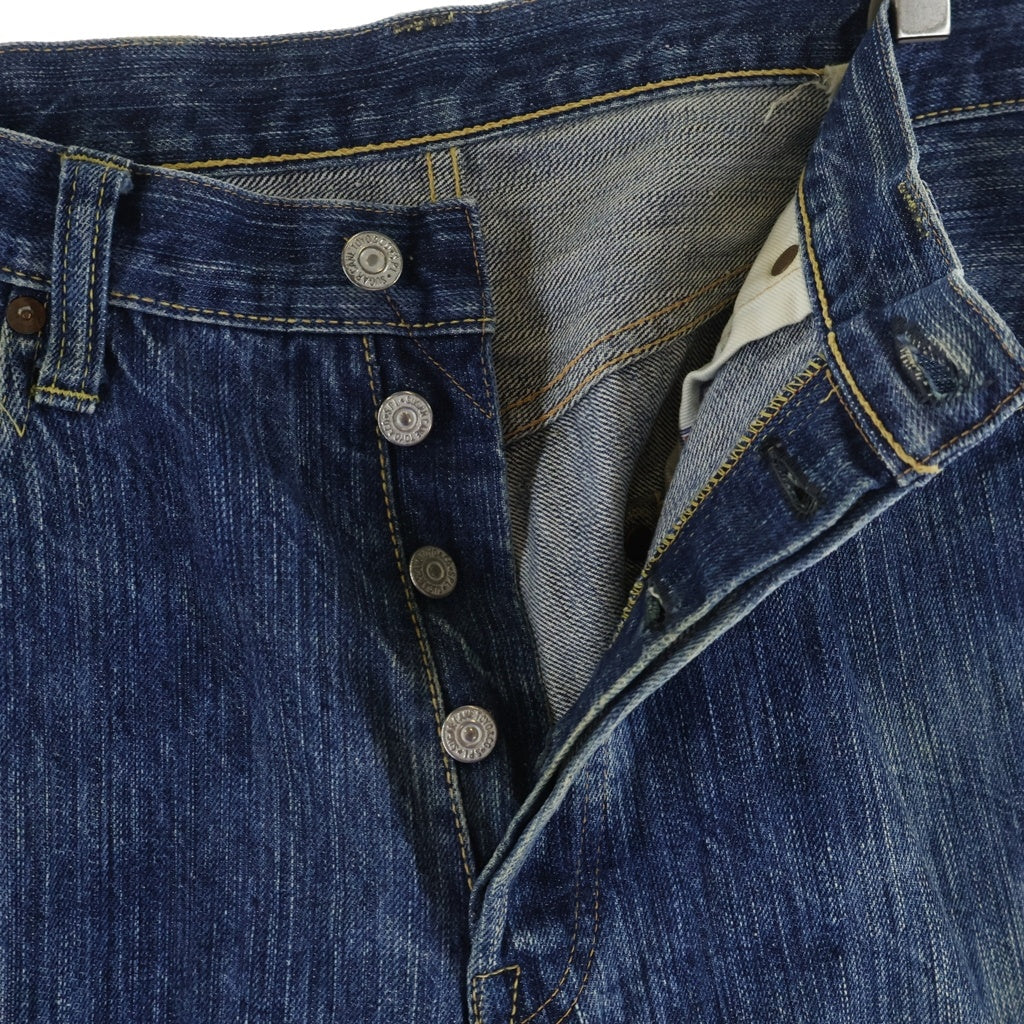 SUGAR CANE(シュガーケーン) ALOHA DENIM ボタンフライ レギュラーストレート デニムパンツ インディゴ