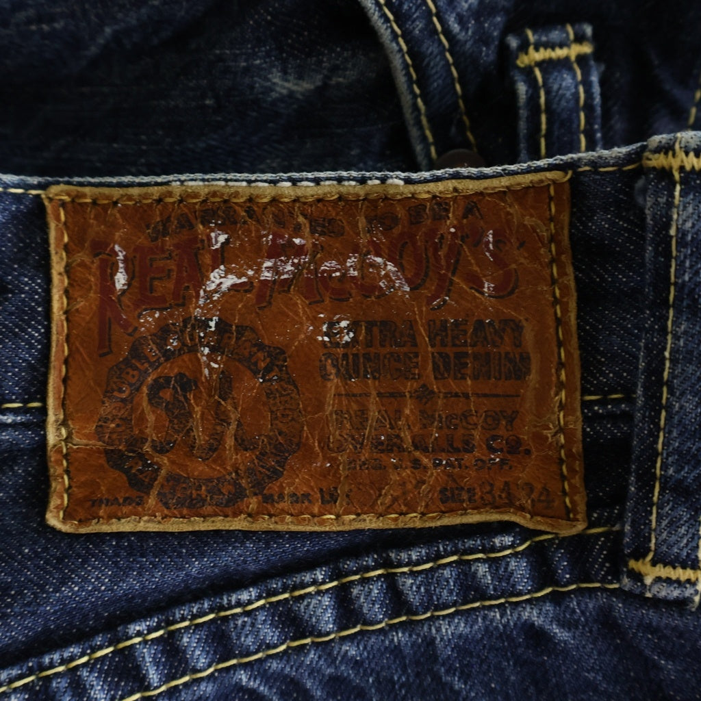 THE REAL McCOY'S(ザリアルマッコイ) ボタンフライ レギュラーストレート デニムパンツ インディゴ