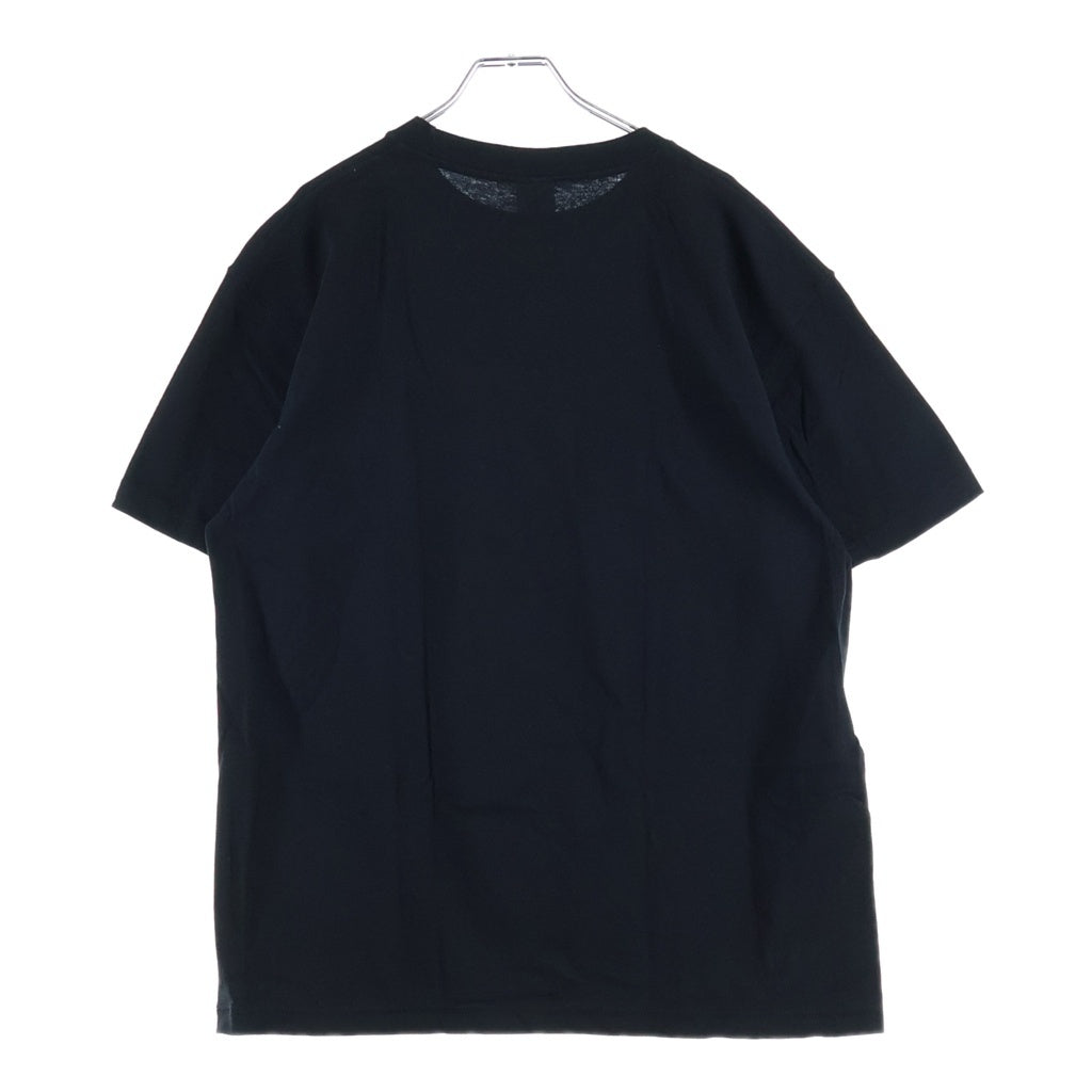 NO BRAND(ノーブランド) EXODUS(エクソダス) TATTOO STUDIO LIFE T SHIRT タトゥースタジオライフ フロントプリント 半袖Tシャツ カットソー ブラック