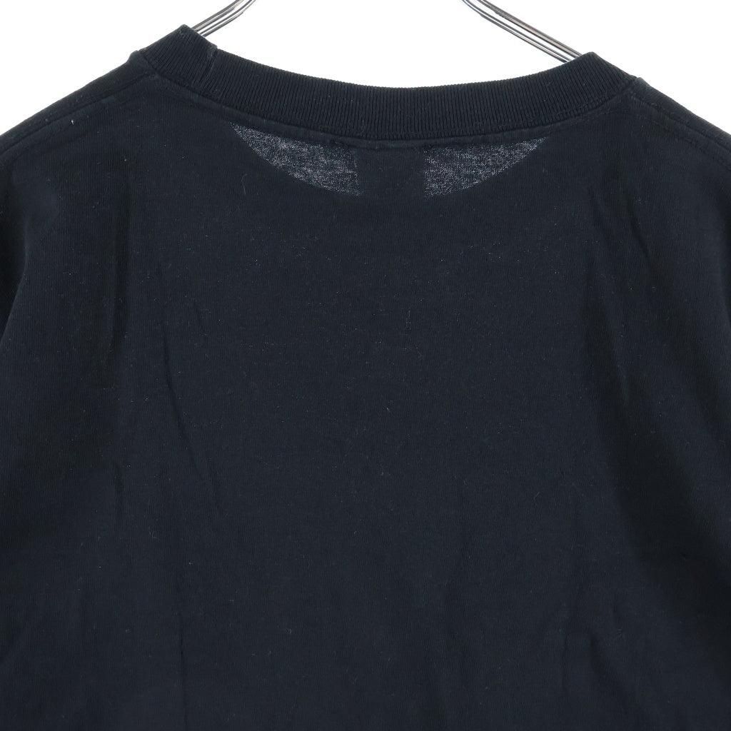NO BRAND(ノーブランド) EXODUS(エクソダス) TATTOO STUDIO LIFE T SHIRT タトゥースタジオライフ フロントプリント 半袖Tシャツ カットソー ブラック