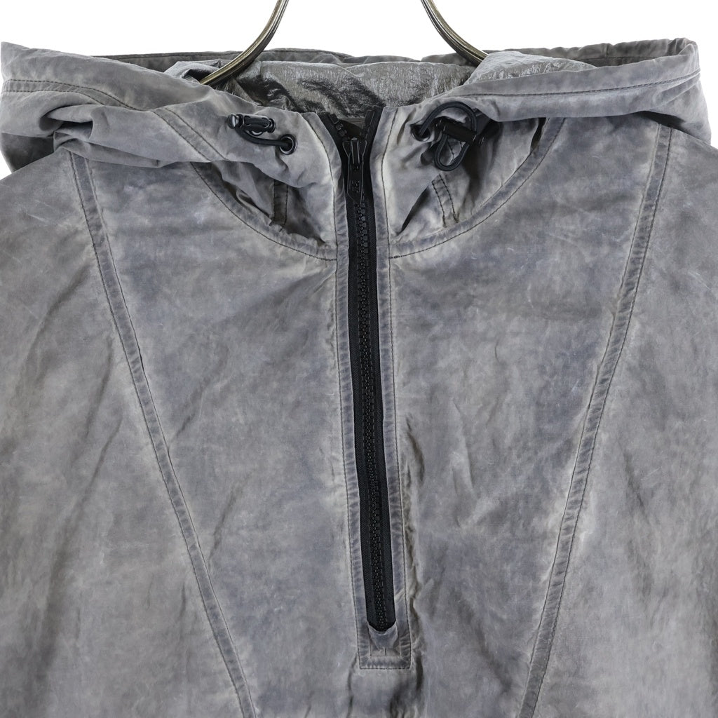 DIESEL(ディーゼル) 25SS J-Noode-A Packable Hooded Anorak Jacket ナイロン ハーフジップ アノラックジャケット グレー A16207