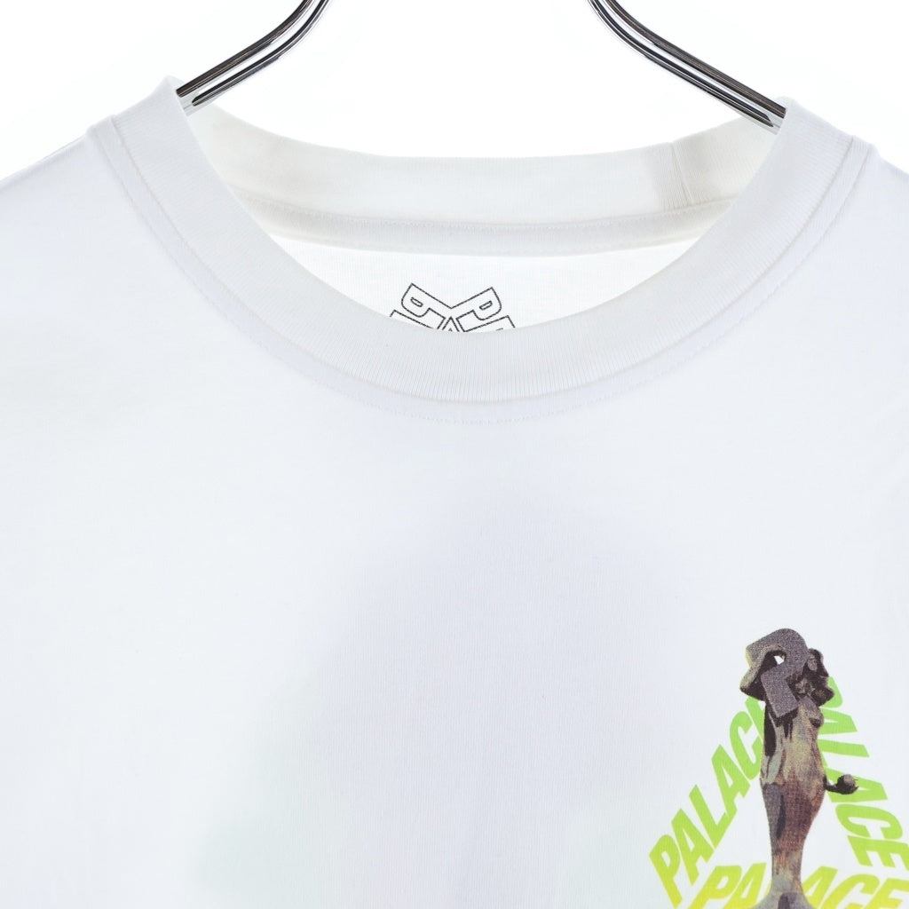 Palace Skateboards(パレススケートボーズ) 19AW Rolls P3 Tee ロゴ グラフィック ロールスプリント クルーネック半袖Tシャツ カットソー ホワイト