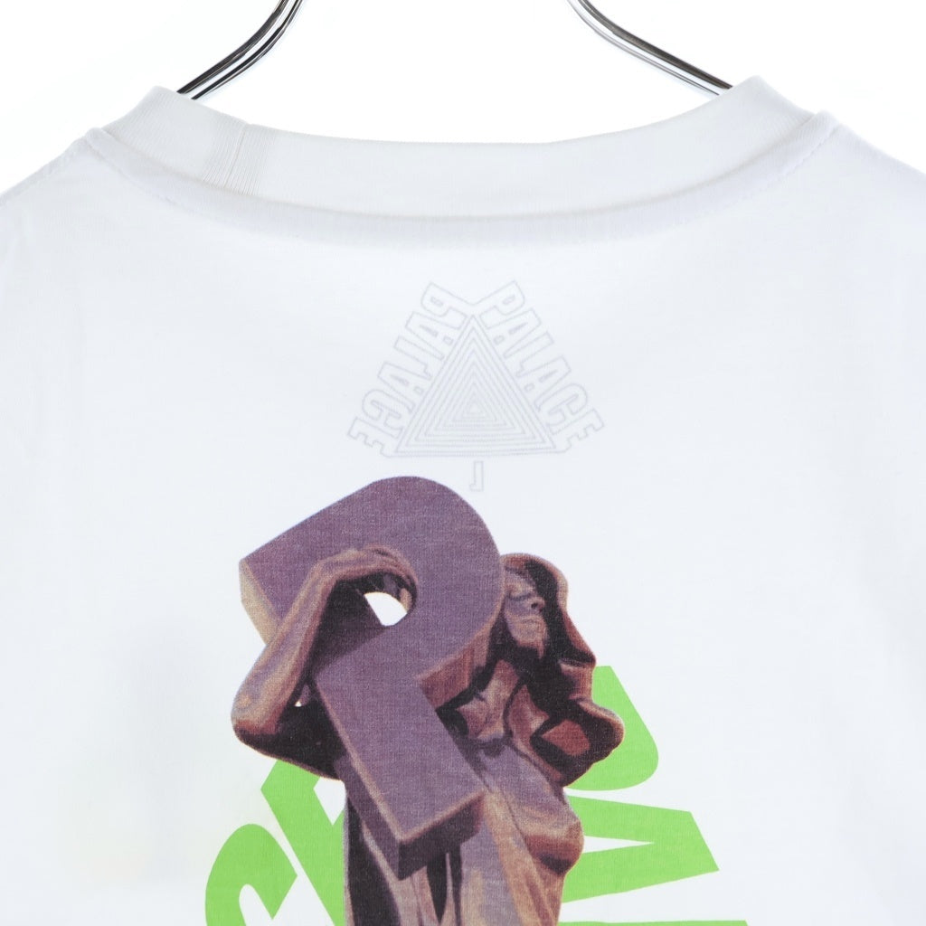 Palace Skateboards(パレススケートボーズ) 19AW Rolls P3 Tee ロゴ グラフィック ロールスプリント クルーネック半袖Tシャツ カットソー ホワイト