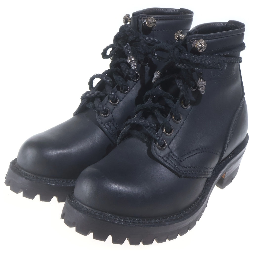 CHROME HEARTS(クロムハーツ) ×WESCO JOBMASTER ウエスコ ジョブマスター レザーブレードレースアップ レザーブーツ ブラック