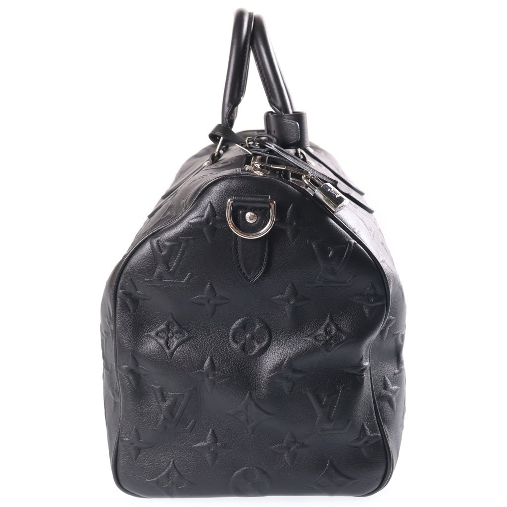 LOUIS VUITTON(ルイヴィトン) モノグラム レヴェラション キーポル・バンドリエール45 2way ショルダー ボストンバッグ レザー ブラック レディース