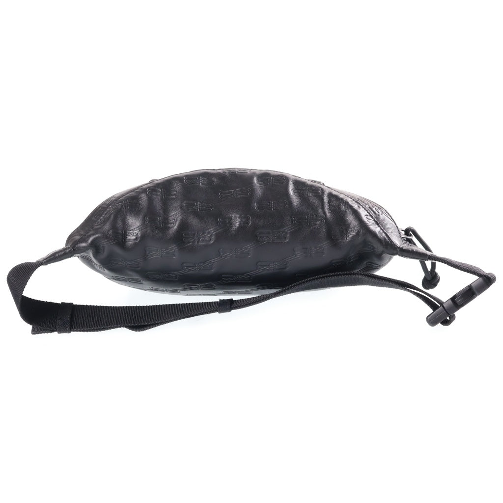 BALENCIAGA(バレンシアガ) BB SIGNATURE BELTPACK エンボス シグネチャー ベルトバッグ ブラック 713042 2AA25