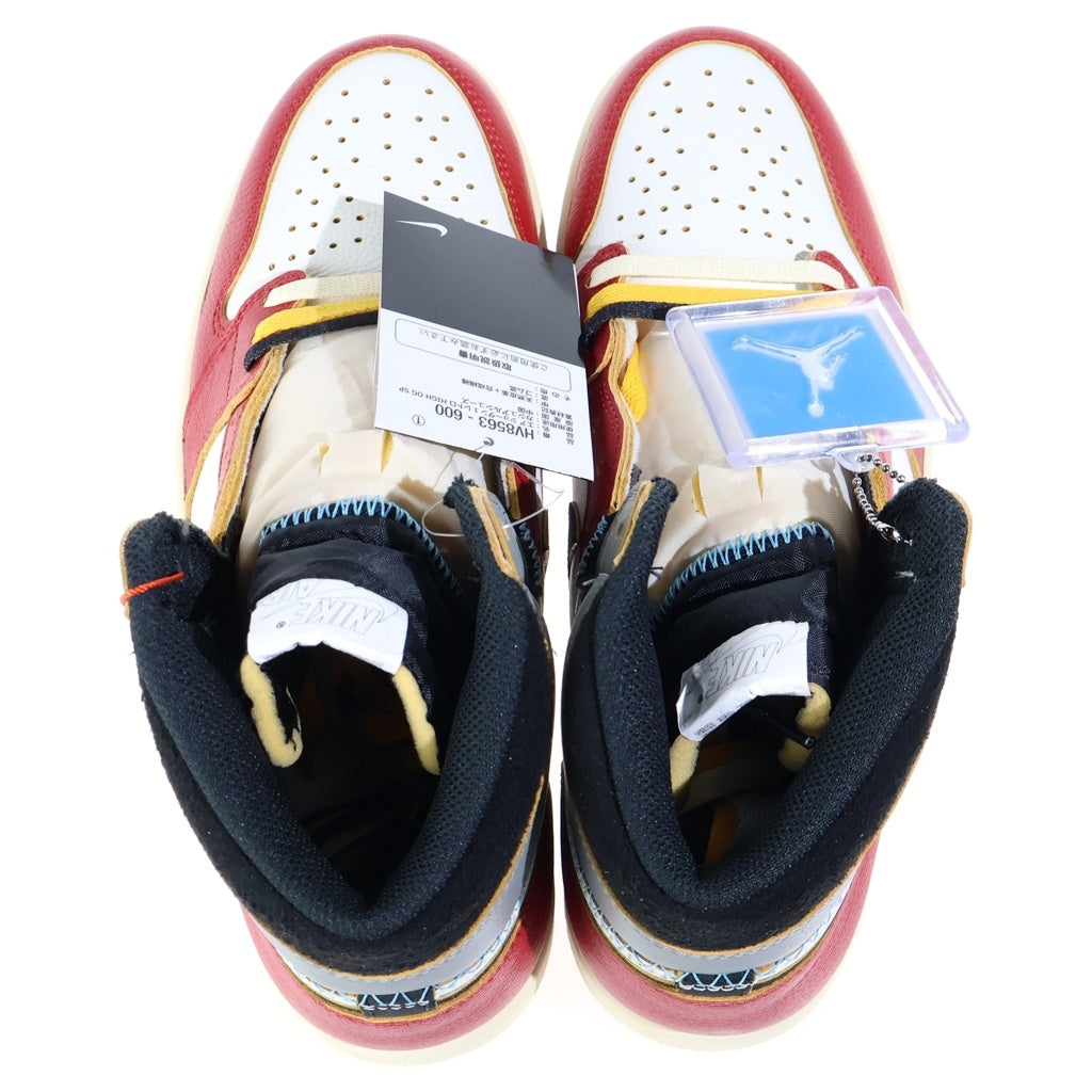 NIKE(ナイキ) ×UNION AIR JORDAN 1 RETRO HIGH OG CHICAGO HV8563-600 ユニオン エアジョーダン1 シカゴ ハイカットスニーカー レッド/ホワイト US10/28cm